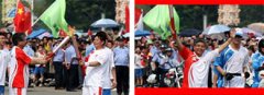 奧運圣火抵達惠州，旭日集團總經(jīng)理，常宏公司董事長楊勛擔任火炬手